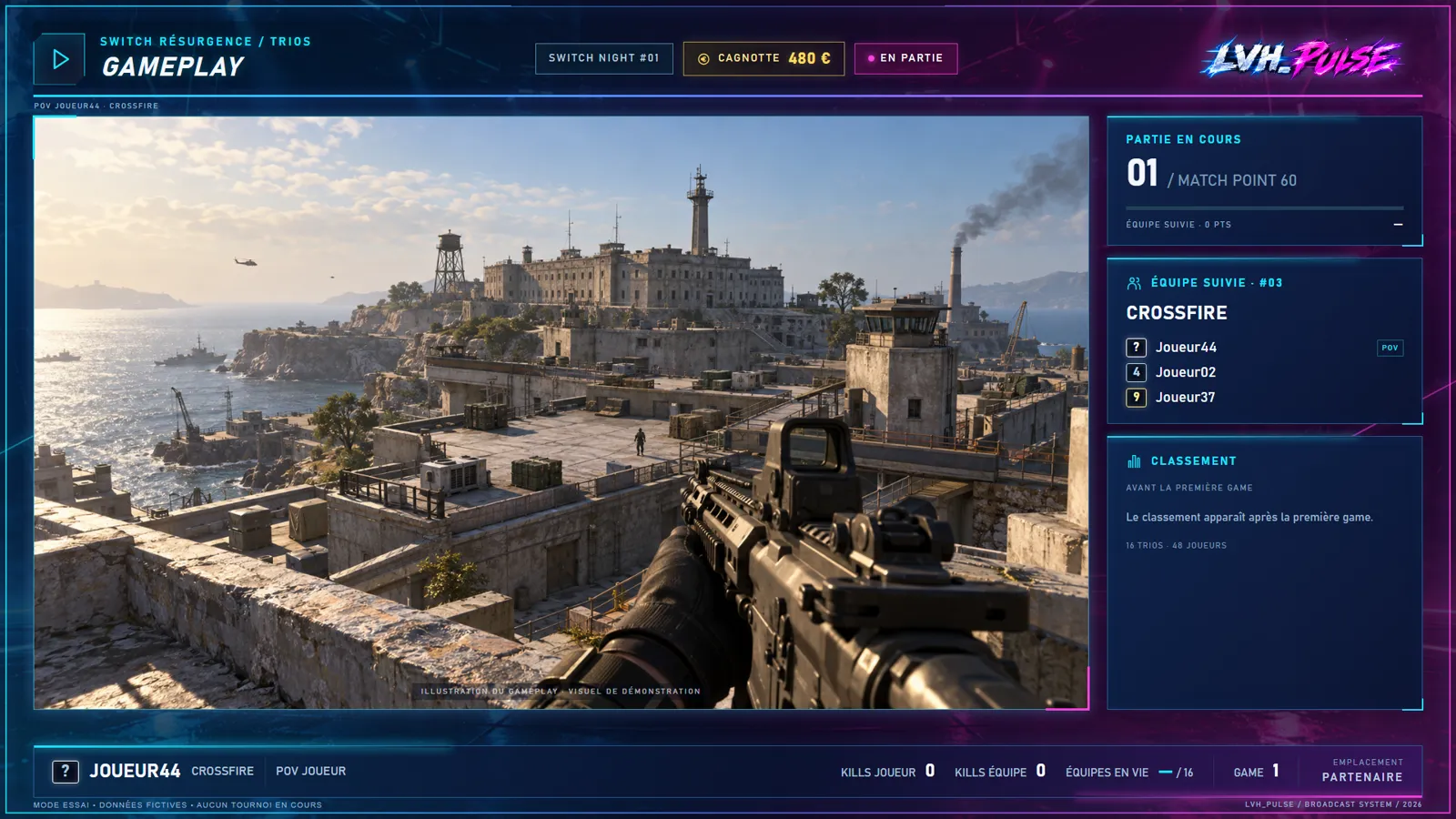 Live gameplay